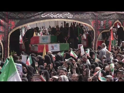 Iran holds funerals for military commanders and nuclear scientists after Israeli strikes