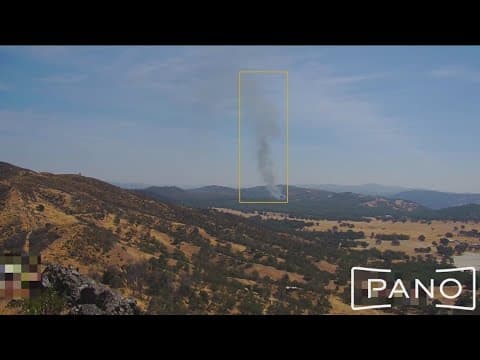 AI technology detecting wildfires in California