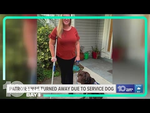 Woman says she was kicked out of St. Pete restaurant for having service dog