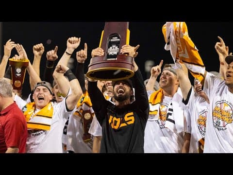 Get your picture with the College World Series trophy!