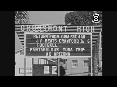 Grossmont High School students road trip-San Diego to Yuma October 1958