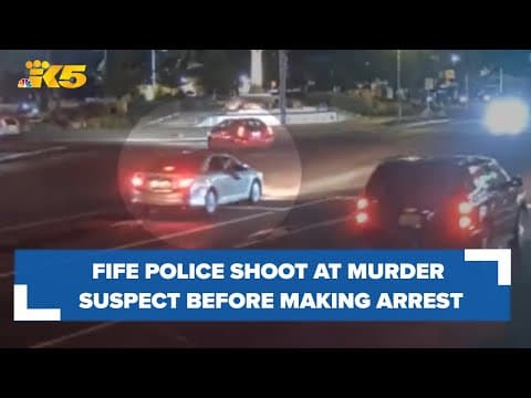 Fife police shoot at murder suspect before making arrest, no injuries reported