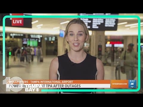 Power fully restored at Tampa International Airport; cause of outage still a mystery