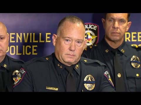 FULL PRESSER: Greenville officials provide update on deadly shooting of North Texas officer