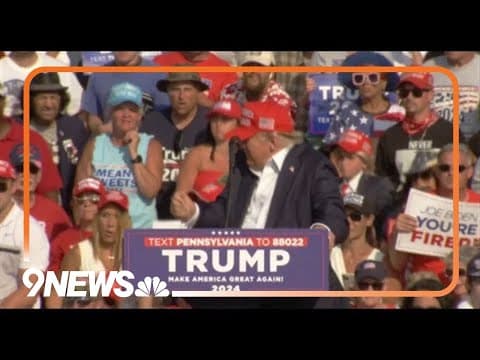 Former President Trump "fine" after shots fired at Pennsylvania rally