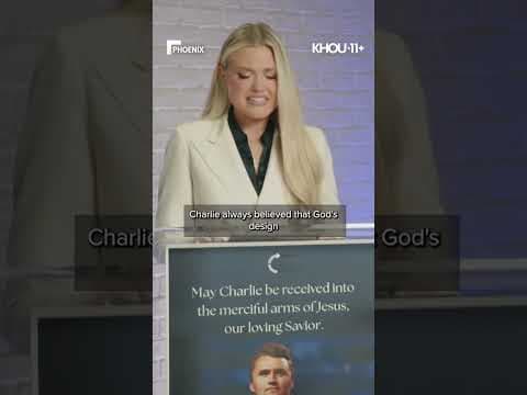 Erika Kirk, widow of Charlie Kirk, spoke about her husband for the first time since his death