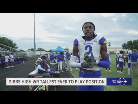 Gibbs High School senior to be the tallest wide receiver to play competitive football