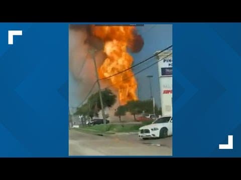 Pipeline fire in La Porte
