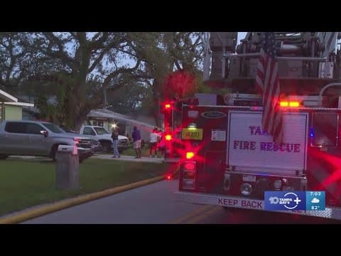 Vacant home catches fire off I-275 in Tampa