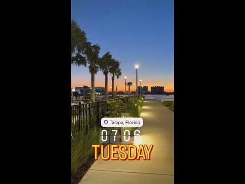 Tuesday sunrise over Tampa