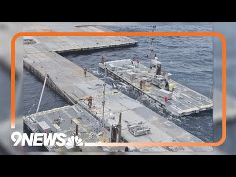 US finishes construction of giant floating pier near Gaza