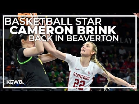 Cameron Brink hosting a camp in Beaverton, where her basketball journey began