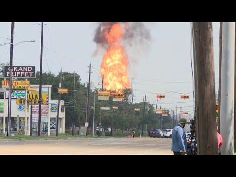 Team coverage: Massive pipeline fire burns in Deer Park, Texas