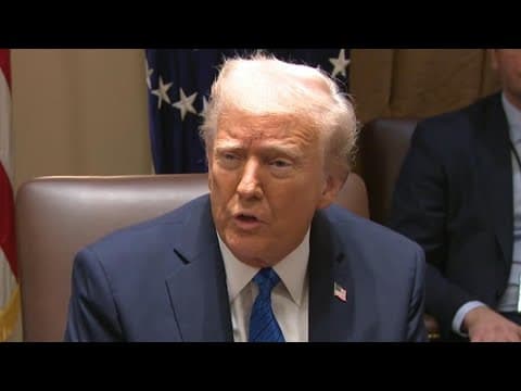 President Trump speaks on Signal group chat leak
