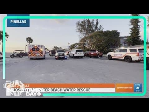 Man, girl in critical condition after water rescue at Pass-a-Grille Beach