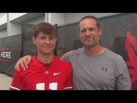 Father, son from Sandusky take trip to watch Ohio State football practice