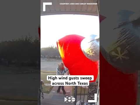 Arctic air is sweeping across North Texas, bringing high wind gusts to the region 🥶🍃