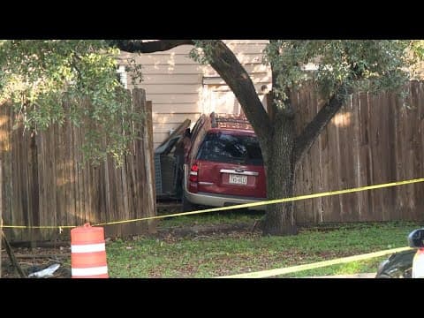 Driver crashes SUV into west Houston apartment after being shot