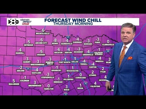 DFW Weather: The cold snap continues overnight, but temps warm into the weekend