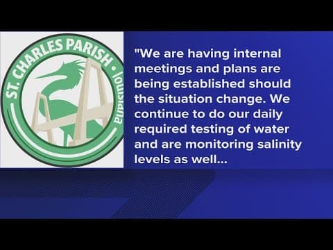 Officials in St. Charles Parish address saltwater intrusion concerns