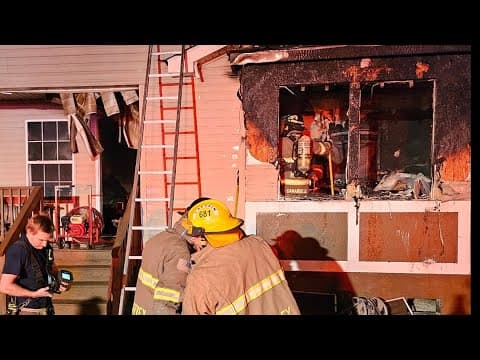 Harvey house fire displaces 3 women