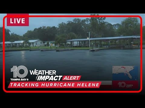 Rain, wind picking up in Crystal River from Hurricane Helene