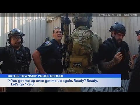 Bodycam footage from Trump assassination attempt