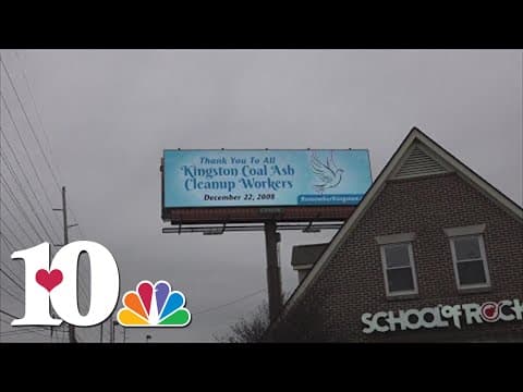 Billboards remember Kingston coal ash spill