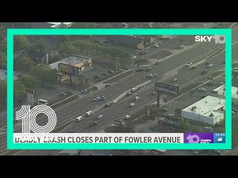Deadly crash involving car, bike closes part of Fowler Avenue in Tampa
