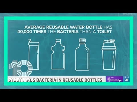 Study finds bacteria in reusable bottles