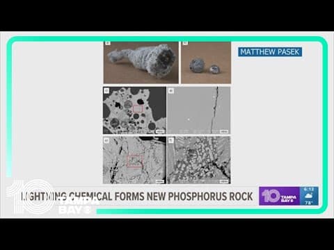 Lightning chemical forms new phosphorus rock