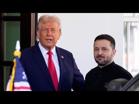 Meeting with President Trump and Ukrainian President Volodymyr Zelensky gets tense