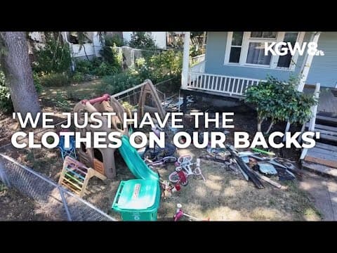 Family displaced after house fire, days after dad dies in Northeast Portland crash