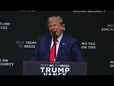 Trump hits Kamala Harris on inflation in North Carolina campaign rally