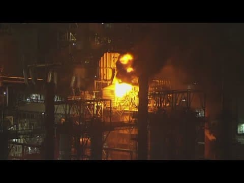 Massive fire erupts at Chevron refinery just outside of Los Angeles