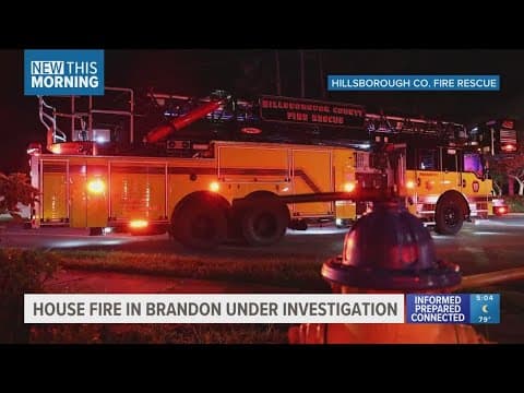Hillsborough Fire Rescue puts out flames at Brandon home