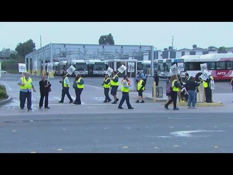 MTS South Bay, East County, Minibus and Access service are impacted by a work stoppage