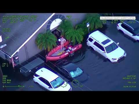 Residents evacuated from flooded homes after Hurricane Milton