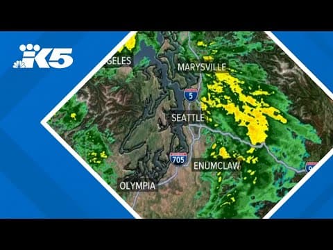 Heavy rainfall settles into the Puget Sound region