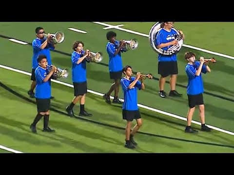 Denton Guyer High School Marching Band halftime performance (September 13, 2024)