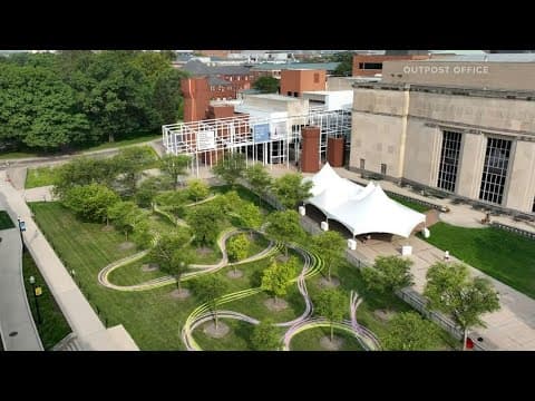 'Drawing Fields No. 7' on lawn of Ohio State's Wexner Center for the Arts 'embraces impermanence'