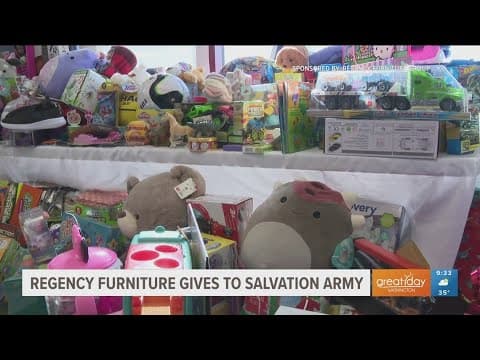 Regency Furniture gives back to the Salvation Army