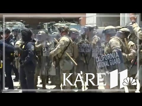 Quiet night in L.A. with curfew in effect, National Guard and Marines on scene