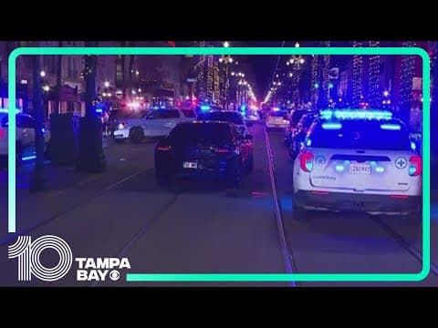 10 dead, 35 injured after driver targets Bourbon Street crowd; FBI says suspect didn't act alone