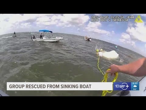 Deputies rescue group from sinking boat in Hillsborough County