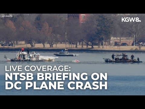 LIVE: NTSB briefing on American Airlines plane crash in Washington, D.C.