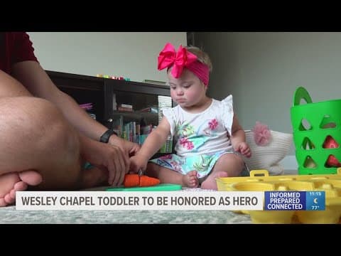 Toddler to be honored by Leukemia Lymphoma Society Tampa after story of survival