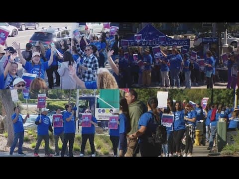 Thousands of San Diego Kaiser workers hit the picket line