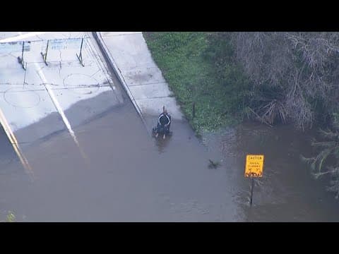 LIVE: Mission Valley flooding aerials