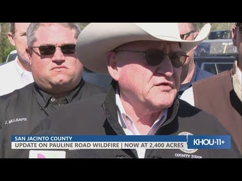 Official news conference: One home lost in San Jacinto County wildfire